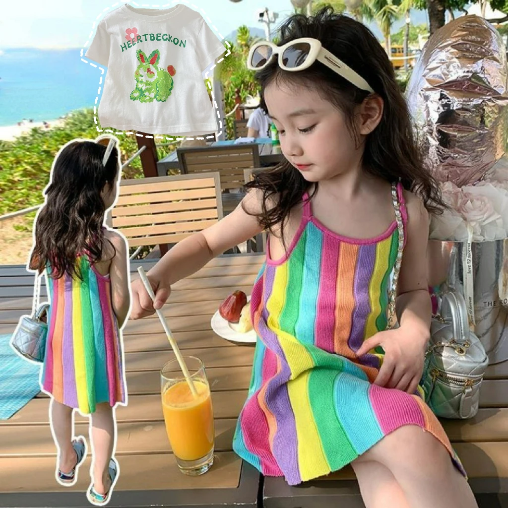 Baby Products Korea - Camiseta de coelho bonito e vestido