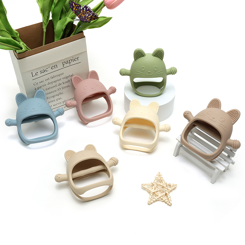 Baby Products For Newborn - Bebê Silicone mordedor luvas chupetas crianças