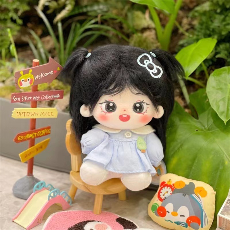 Boneca de pelúcia com cabelo l - Baby Products Korea avaliação e preço