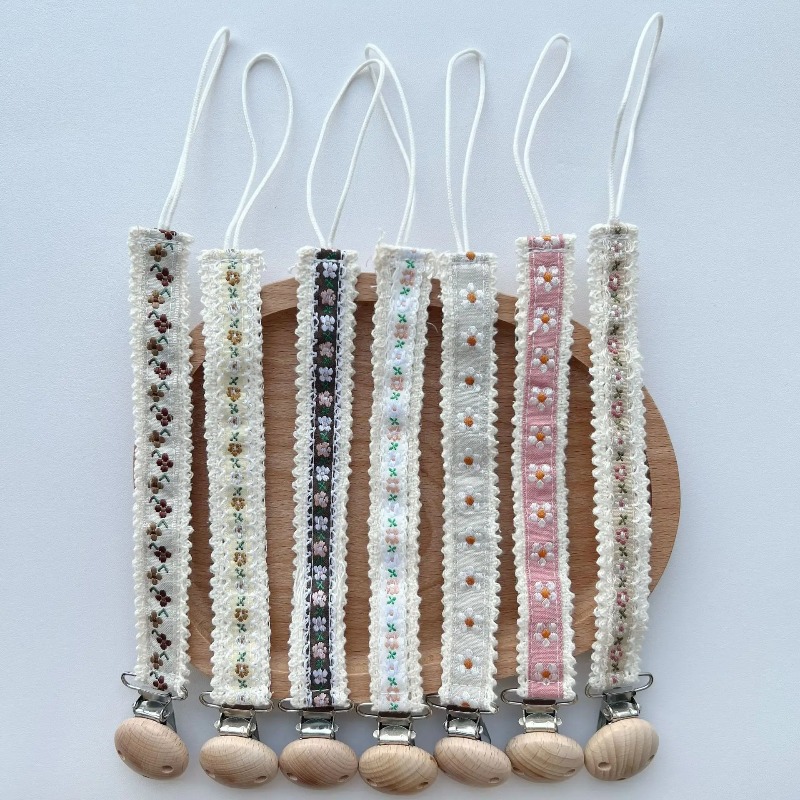 Prendedor de Chupeta de Renda  - Baby Products For Newborn avaliação e preço